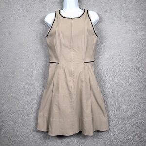 Sara Campbell Dress Womens 4 Beige Mini Minimalist Preppy Tennis Stretch Neutral